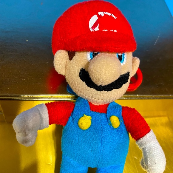 NINTENDO SUPER MARIO BROTHERS VTG 2015 PLUSH KEYCHAIN CLIP ON ZiP POUCH 7” - Picture 8 of 9